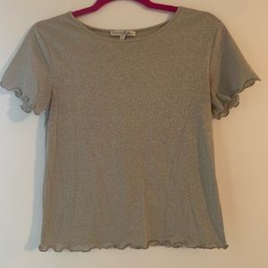 Shimmer gold top